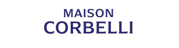 Brand name blue, Maison Corbelli, logo, blue, Luxury